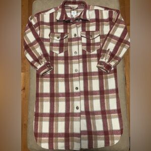 Flannel Long Shacket